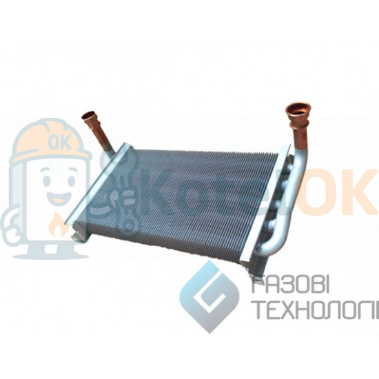 Купить Теплообменник монотермический для котлов Baxi. CM20AL/14 – оригинальная запчасть для котла