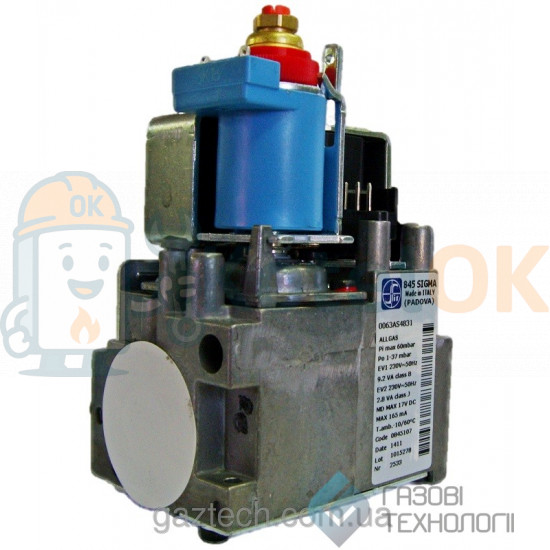 Купить Газовый клапан 845 SIGMA 0.845.107 – оригинальная запчасть для котла