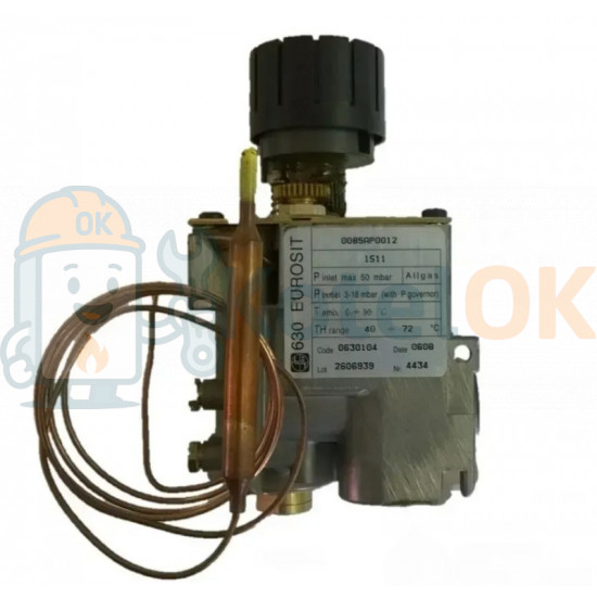 Купить Газовый клапан 630 Eurosit. Для бойлеров Ariston. 0.630.104, 107835 запчасть для котла Купить Газовый клапан 630 Eurosit. Для бойлеров Ariston. 0.630.104, 107835 – оригинальная запчасть для котла