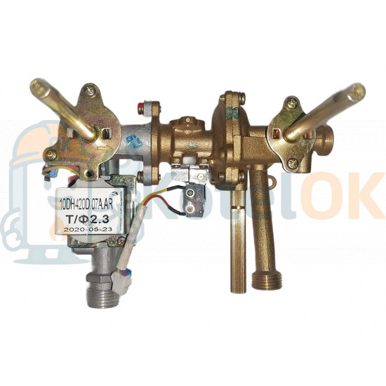 Купить Газо-водяной блок для газовой (дымоходной) колонки MIDEA JSD20-10DH4 (12951100A01525) – оригинальная запчасть для котла