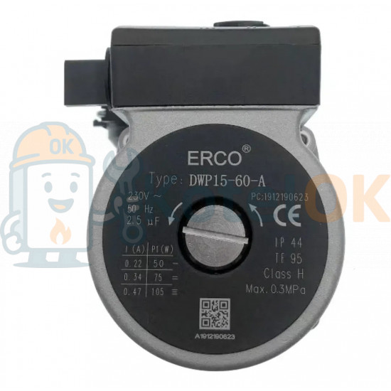 Купити Насос ERCO DWP15-60-A для газового котла (три швидкості max 105W) замість Grundfos UPS 15-60 запчастину для котла Купити Насос ERCO DWP15-60-A для газового котла (три швидкості max 105W) замість Grundfos UPS 15-60 – оригінальна запчастина для котла