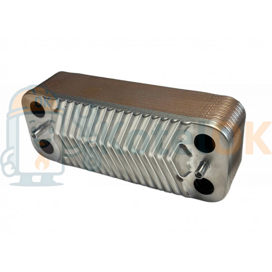 Купить Пластинчатый теплообменник 12 пластин (аналог ZILMET) арт.  7828745, Z0700.01.20.00, 1.022220, 1.022221, 17B1901606, 8705406264 (12) – оригинальная запчасть для котла