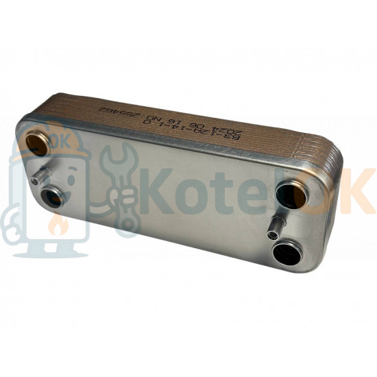 Купити Пластинчатий теплообмінник 14 пластин  (аналог ZILMET)  арт. R8037, 57243 (14) – оригінальна запчастина для котла