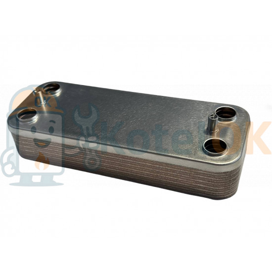 Купить Пластинчатый теплообменник 14 пластин  (аналог ZILMET)  арт. R8037, 57243 (14) – оригинальная запчасть для котла