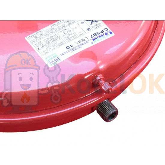 Купить Расширительный бак (Резьба 1/2) 10 л для котла Ferroli 761001/ISP, 36802740 – оригинальная запчасть для котла