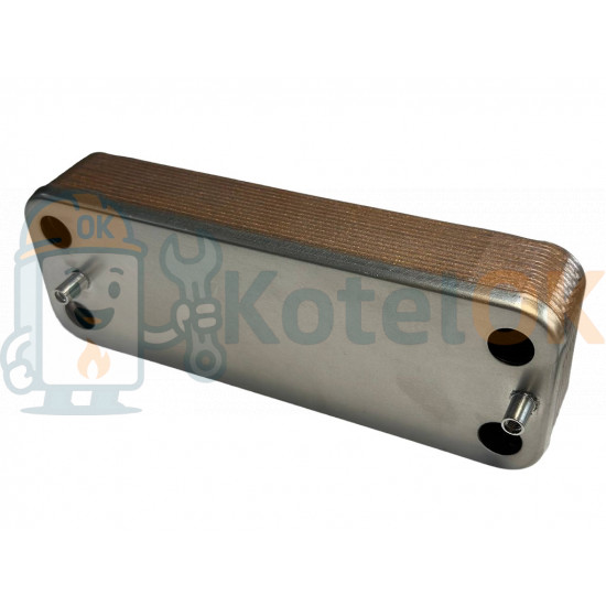Купити Пластинчатий теплообмінник 12 пластин (аналог ZILMET) арт. 17B2071213 (12) – оригінальна запчастина для котла
