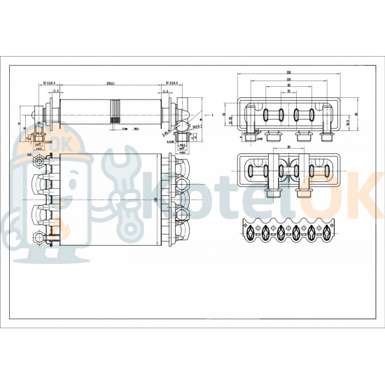 Купити Основний Бітермічний Теплообмінник AA10070008 Zoom Boilers Project 24 BF, Rens – оригінальна запчастина для котла