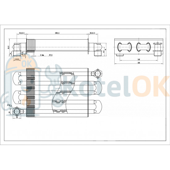 Купить Основной Монотермический Теплообменник 6SCAMPRI00 для котлов Nova Florida Pictor, Libra Dual, Fondital Tahiti, Nias Dual 28-32 кВт – оригинальная запчасть для котла