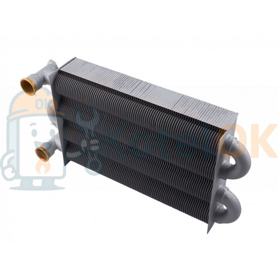 Купити Основний Монотермічний Теплообмінник 1.015791 для котлів  Immergas Eolo Mini kw, Mini 24 3Е, Maior 24 4E – оригінальна запчастина для котла