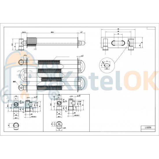 Купить Основной Монотермический Теплообменник 1.015791 для котлов Immergas Eolo Mini kw, Mini 24 3Е, Maior 24 4E – оригинальная запчасть для котла