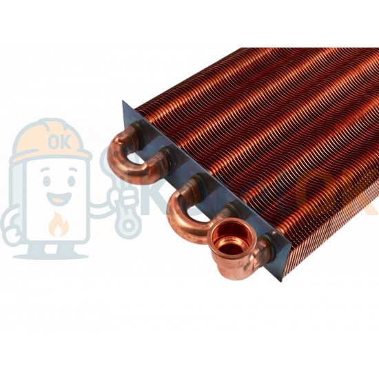 Купити Основний Монотермічний Теплообмінник  для колів  Vaillant TurboTec, AtmoTec Pro, Plus 28 кВт (0020039068) – оригінальна запчастина для котла