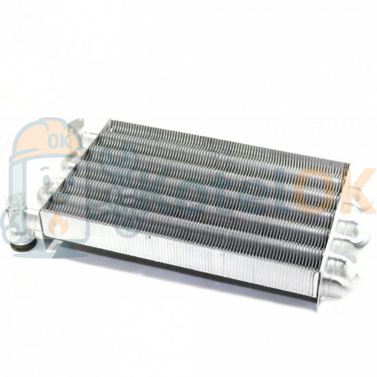 Купить Основной Монотермический Теплообменник  для котлов Hermann, Tiberis, Italtherm 28 E | 30 SE,  H015004840 – оригинальная запчасть для котла