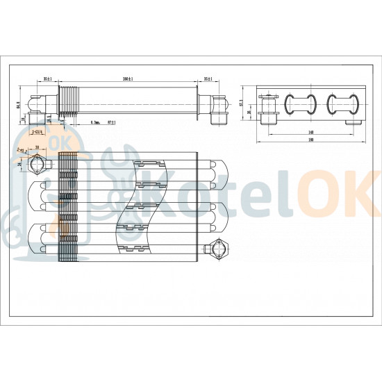 Купить Основной Монотермический Теплообменник  для котлов Viessmann Vitopend WH1B, WH1D 24 кВ,арт. 7825510 – оригинальная запчасть для котла