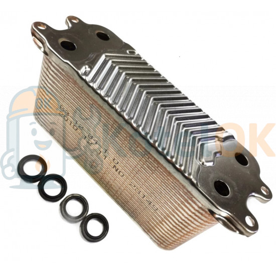 Купити Теплообмінник пластинчастий 35 пл. Vaillant TEC pro - 0020025041 – оригінальна запчастина для котла