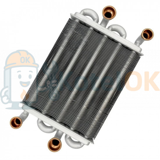 Купить Оригинал - Теплообменник основной 18/23 кВт для котлов Protherm, Demrad NEPTO  0020119543, D003202564 – оригинальная запчасть для котла