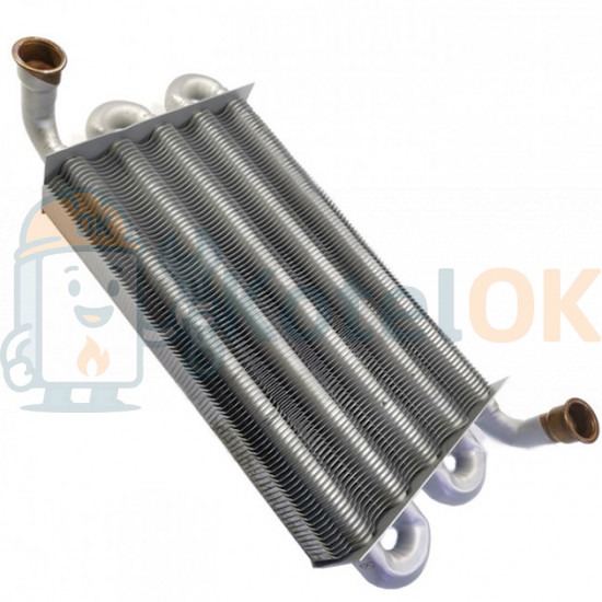 Купити Теплообмінник первинний 20/24kw Demrad Aden, Kalisto, Solaris, Nitron D001020001 – оригінальна запчастина для котла