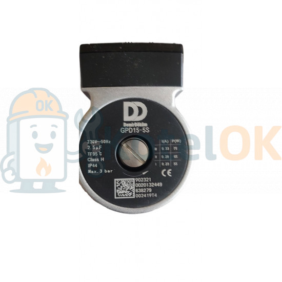 Купить Насос циркуляционный DemirDokum GPD15-5S (КРЕПЛЕНИЕ СКОБА), Demrad Atron H 24-28, Nepto HKT 2-20/24 0020119720 – оригинальная запчасть для котла