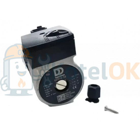 Купити Насос циркуляційний DemirDokum GPD15-5S (КРІПЛЕННЯ СКОБА), Demrad Atron H 24-28, Nepto HKT 2-20/24 0020119720 – оригінальна запчастина для котла