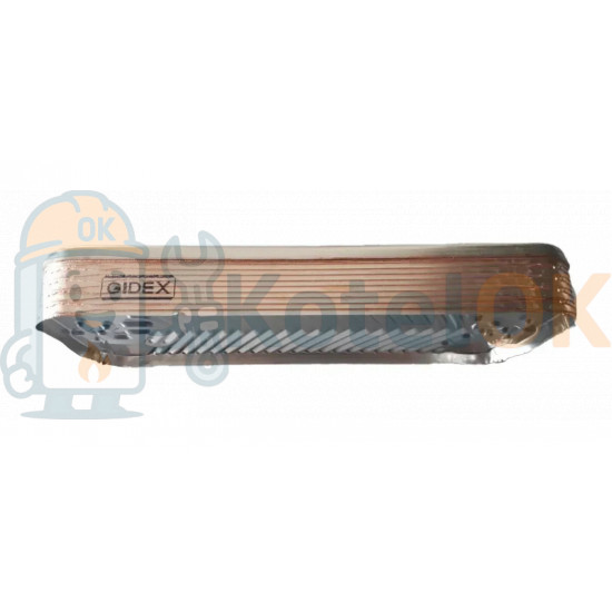 Купить Пластинчатый теплообменник 14 пластин Demrad Atron, Aden, Nitromix, Kalisto, Nitron, Adonis D020116522, D003200026. 3001060233 – оригинальная запчасть для котла