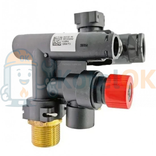 Купити Триходовий клапан у зборі (гідроблок) Protherm, Demrad, Atron, Adonis, Nitromix Рись Lynx, Ягуар, Гепард 0020118698, D003202242, 3003202242 – оригінальна запчастина для котла