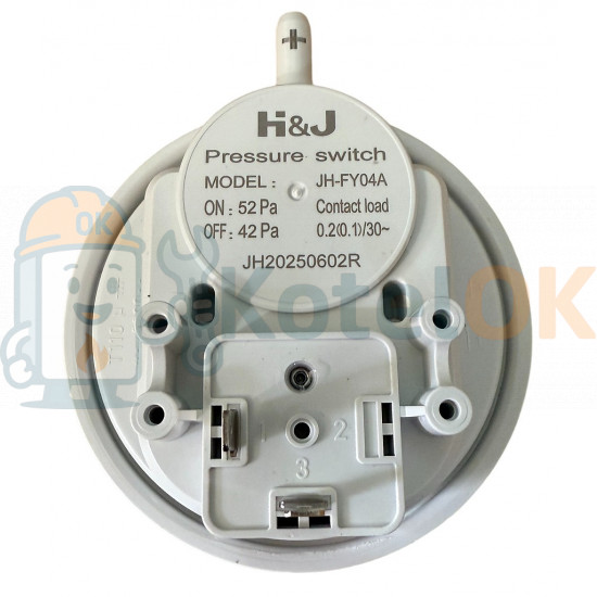 Купити Реле тиску диму (Прессостат) 52-42 Ра Nova Florida, Fondital, Immergas, Beretta, Sime - 6YPRESSO00, R10023908, 1.010337 – оригінальна запчастина для котла