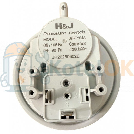 Купить Реле давления дыма (прессостат) 105/90 Pa Demrad, Vaillant - 3003200136, D003200136, 20018138 – оригинальная запчасть для котла