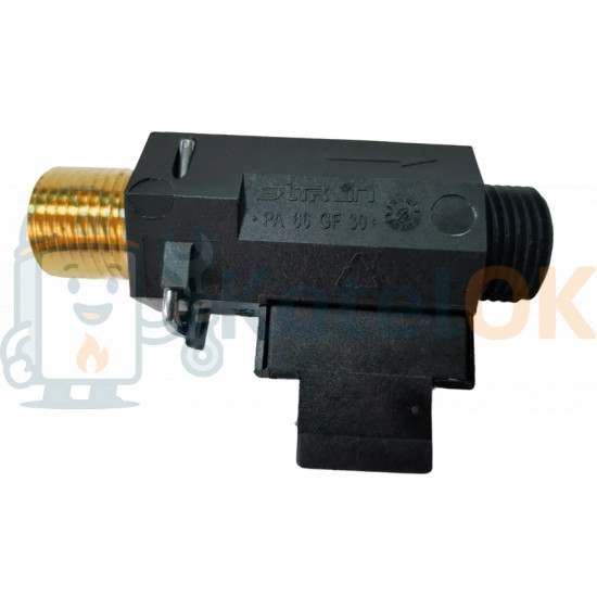 Купити Датчик протоку прямий 1/2. Ariston, Beretta, Fondital, Immergas. 65100296, 1.018914, 5667220, 710228100, R10022348, 20069786, R10020329, 6FLUSSOS07, 6FLUSSOS00, 33.908001, 1.018914 – оригінальна запчастина для котла