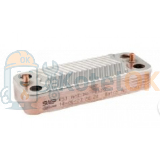 Купить Airfel/Hi-Therm ОРИГИНАЛ Пластинчатый теплообменник 12 пластин (7021820018) – оригинальная запчасть для котла