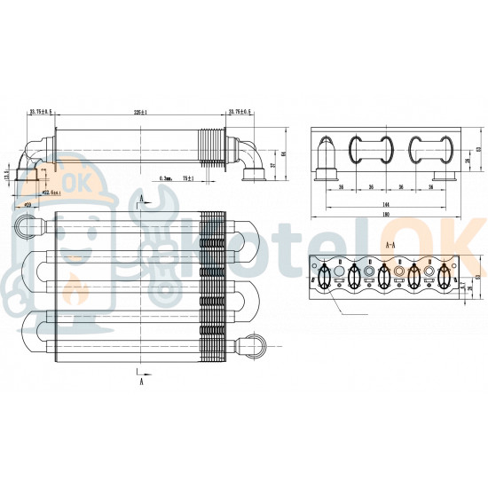 Купити Основний Первинний Теплообмінник для котлів Sime 25 BF ➣ Format DGT, Brava ONE, Brava SLIM, 6174275, 65113395, 65113396, 65119090, 65106297 запчастину для котла Купити Основний Первинний Теплообмінник для котлів Sime 25 BF ➣ Format DGT, Brava ONE, Brava SLIM, 6174275, 65113395, 65113396, 65119090, 65106297 – оригінальна запчастина для котла