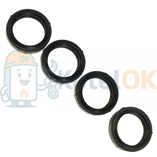 Комплект прокладок (4 шт.) вторичного теплообменника ГВС — Fondital / Nova Florida — 6GUARNIZ50