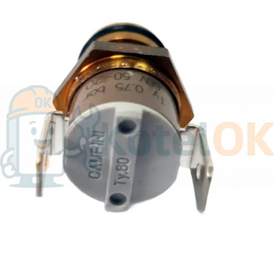 Датчик тиску води латунний під кліпсу 14 мм — Nibir Nova Florida 6PRESSAC06