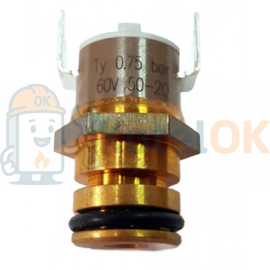 Датчик тиску води латунний під кліпсу 14 мм — Nibir Nova Florida 6PRESSAC06