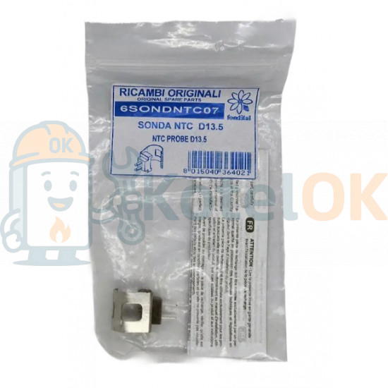 Датчик NTC Ø13.5 мм 6SONDNTC07 для газових котлів Antea, Delfis, Fondital Antea, Fondital Formentera, Fondital Itaca, Minorca