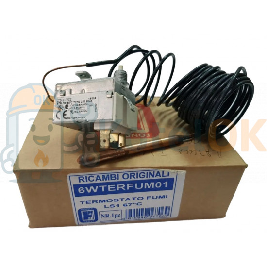 Термостат перегрева 67°C 6WTERFUM01 — Fondital Bali Line RTN‑E / Nova Florida Altair Line RTN‑E