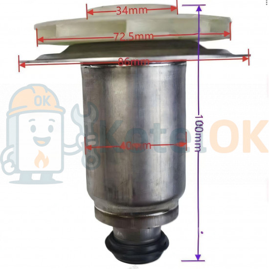 Ротор для циркуляційних насосів Wilo RS15/6-3P - 4516817
