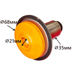 Ротор (втулка 35мм, колесо 68/21мм) проти годинникової стрілки для котла Bosch, Junkers - 87186481810, 0020197548