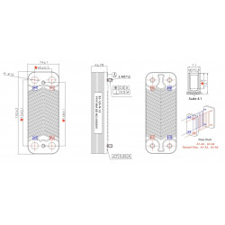 Пластинчастий теплообмінник 14 пластин,(аналог ZILMET), арт. 125113 (14), 20043598, 7006951209 