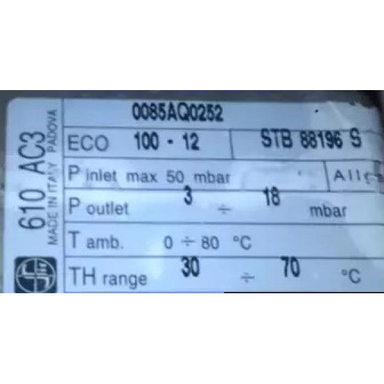 Газовий клапан AC3 0.610.001