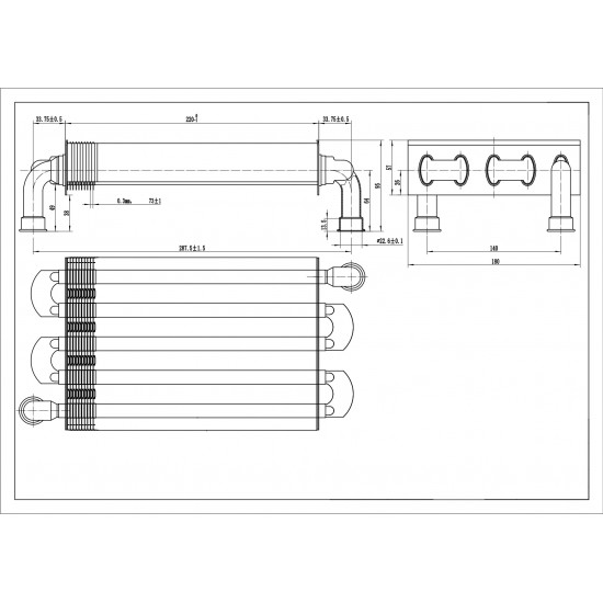 Основной Монотермический Теплообменник 0020120231, C40.142 для котлов Protherm Рысь Lynx, Jaguar после 2014 г Основной Монотермический Теплообменник 0020120231, C40.142 для котлов Protherm Рысь Lynx, Jaguar после 2014 г