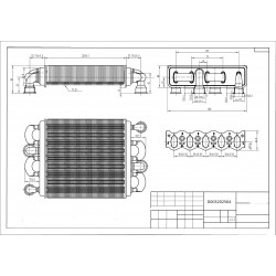 Оригінал - Теплообмінник основний 18/23 кВт для котлів Protherm, Demrad NEPTO 0020119543, D003202564