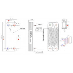 Пластинчатий Теплообмінник 10 пластин (аналог ZILMET) ГВС 17B1901000 (10),17B1901200, 17B1901400, 17B1901600, 995945, 7825533, 61302409, 39842130, 39835630