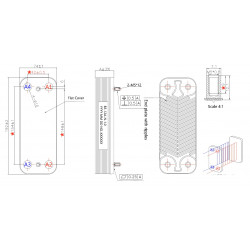 Пластинчатий Теплообмінник 10 пластин (аналог ZILMET) . арт.39842130 (10) ,515001740, 39835630, 17B1901000, 17B1901200, 17B1901400, 17B1901600 