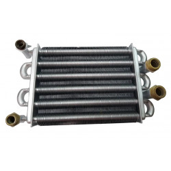 Основний Бітермічний Теплообмінник Ferroli Domiproject F24, Fereasy F24 (різьбове підключення ) (902610190)