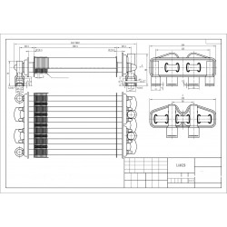 Основний Бітермічний Теплообмінник Rocterm, Praga, Apex 26-31 кВт (довжина 290 мм) L44629