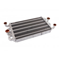 Основний Бітермічний Теплообмінник 39842570 , 39842540 Ferroli Domiproject F32D, Domina F28N