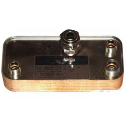 Вторинний пластинчастий теплообмінник ГВП на 15 пластин для котлів Immergas Nike/Eolo Mini (з ручками), артикул 1.013430, 17B1951502