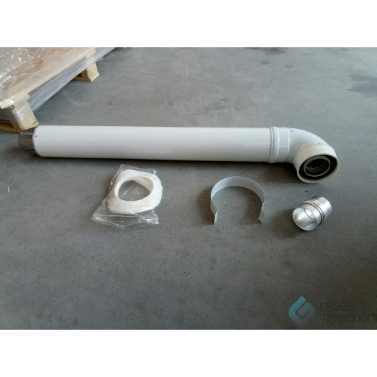 Коаксіальний димохід CK01 BERETTA, ARISTON, VIESSMANN, WESTEN, BAXI, L=750mm