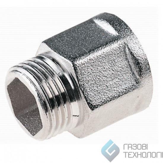 Муфта шестигранная, вн.-внешняя., хром 1/2", Plus, ACE 1240047709