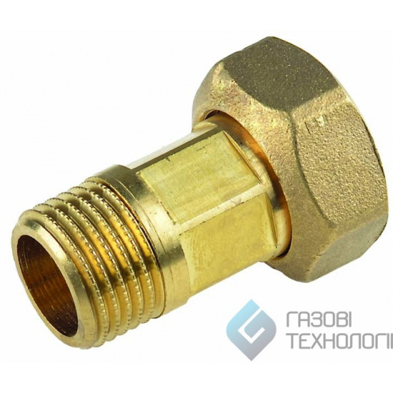 Штуцер с накидной гайкой, короткий,  1/2"-3/4", Plus, ACE 1330040601