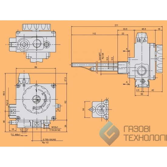 Газовий клапан AC3 0.610.001